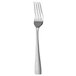 An Oneida Jade stainless steel serving fork with a silver handle.