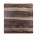 A square faux hickory wood melamine serving board with stripes.