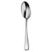 A close-up of a Oneida Perimeter stainless steel tablespoon with a silver handle.