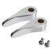 A T&S hot and cold lever handle repair kit with two silver metal screws and nuts.