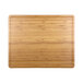 An Elite Global Solutions faux bamboo melamine serving board with a wooden border.