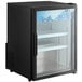 Avantco CRM-5-HC Black Countertop Display Refrigerator with Swing Door - 3.9 Cu. Ft. Main Thumbnail 2