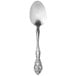 Oneida Michelangelo stainless steel dinner spoon with an ornate design.