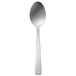 A Oneida Rio stainless steel oval bowl spoon with a silver handle.