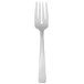 A Oneida Rio stainless steel salad/pastry fork with a white handle.