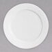 A white Chef & Sommelier bone china bread and butter plate with a white rim.