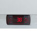 A digital display with red numbers showing the time.