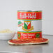 A can of Stanislaus Full-Red Pizza Sauce with Basil.