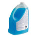 A plastic jug of blue Windex window cleaner on a white background.