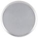 An American Metalcraft heavy weight aluminum round pizza pan with a tapered edge.