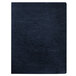 A navy blue Fellowes Classic Grain texture binding system cover.
