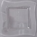 Fineline Wavetrends 109-CL 9 1/2" Clear Plastic Square Plate - 120/Case Main Thumbnail 2