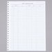 A white lined sheet of paper for Menu Solutions Reservation Book.