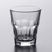 A Libbey Gibraltar rocks glass with a small clear rim.