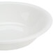 A Homer Laughlin Pristine Ameriwhite monkey dish with a white background.