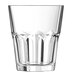 An Arcoroc clear glass tumbler with a white background.