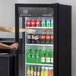 Beverage-Air LV12HC-1-B LumaVue 24" Black Refrigerated Glass Door Merchandiser with LED Lighting Main Thumbnail 1