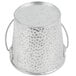 A Tablecraft galvanized steel pail with a handle.