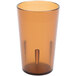 A brown plastic Cambro tumbler on a white background.