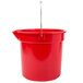 Continental 8114RD Huskee 14 Qt. Red Round Utility Bucket Main Thumbnail 5
