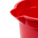 Continental 8114RD Huskee 14 Qt. Red Round Utility Bucket Main Thumbnail 6