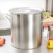 Vollrath 77640 Tri Ply 57.5 Qt. Stainless Steel Stock Pot Main Thumbnail 3