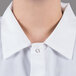 Chef Revival CS006 White Unisex Customizable Short Sleeve Cook Shirt - M Main Thumbnail 4