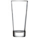 A close-up of a clear Libbey Elan beverage glass.
