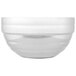 A Vollrath double wall metal serving bowl with a white background.