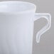 Fineline Flairware 208-WH White 8 oz. Plastic Coffee Mug - 288/Case Main Thumbnail 4