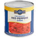 A #10 can of DeLallo fire roasted red pepper strips.
