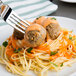 Casa Di Bertacchi 1 oz. Italian Style Fully Cooked Beef Meatballs 5 lb. Bag - 2/Case Main Thumbnail 1