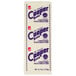 A white rectangular solid block of Cooper Sharp White American Cheese with purple text.