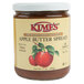 A jar of Kime's Cinnamon Apple Butter Spread with a red apple on the label.
