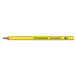 A yellow Dixon Ticonderoga pencil with black text on it.