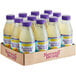 A cardboard box filled with 12 Nantucket Nectars 16 fl. oz. bottles of squeezed lemonade.