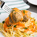 Casa Di Bertacchi 2 oz. Italian Style Fully Cooked Beef Meatballs 5 lb. Bag - 2/Case Main Thumbnail 1