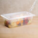 Cambro 30PPCHN190 1/3 Size Translucent Polypropylene Handled Lid with Spoon Notch Main Thumbnail 8