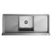 Regency 54" 16-Gauge Stainless Steel One Compartment Commercial Sink with 2 Drainboards - 18" x 18" x 14" Bowl Main Thumbnail 5