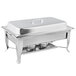 Choice 8 Qt. Folding Chafer with Stainless Steel Cover and Handle Main Thumbnail 3