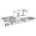A stainless steel Choice chafing dish with a white background.