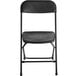 Lancaster Table & Seating Black Textured and Contoured Folding Chair Main Thumbnail 5