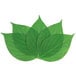 American Metalcraft Leaf Cheese Paper with a green leaf pattern.
