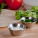 Choice 1.5 oz. Stainless Steel Round Sauce Cup - 144/Case Main Thumbnail 1