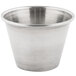 Choice 2.5 oz. Stainless Steel Round Sauce Cup - 144/Case Main Thumbnail 3