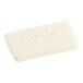 A white rectangular Novo Essentials facial soap bar wrapped in white paper.