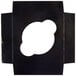 Enjay B-TULIPSINGLEBLACK 4" x 4" x 3 3/4" Black Single Cupcake Tulip Box with 1 Compartment Insert - 10/Pack Main Thumbnail 5