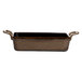 Oneida Rustic by 1880 Hospitality brown rectangular baker with handles.
