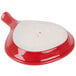 CAC FP-18-RED Festiware 10" x 8 1/4" Red Fry Pan Plate - 12/Case Main Thumbnail 5