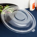 Fineline 5160-L Super Bowl Clear PET Plastic Dome Lid for 160 oz. Bowls - 25/Case Main Thumbnail 1